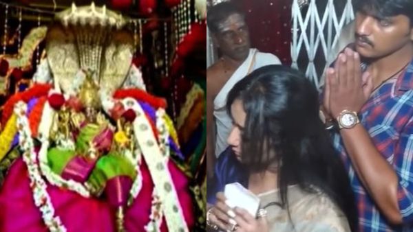 ಆಷಾಢ ಶುಕ್ರವಾರ ಹಿನ್ನೆಲೆ ಚಾಮುಂಡಿ ಬೆಟ್ಟಕ್ಕೆ ವಿಜಯಲಕ್ಷ್ಮಿ ದರ್ಶನ್ ಭೇಟಿ; ದರ್ಶನ್ ನೆನೆದ ಫ್ಯಾನ್ಸ್