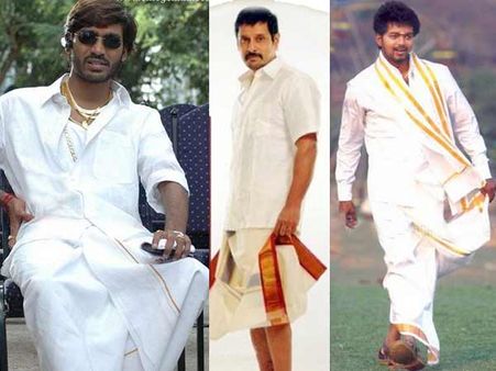 മുണ്ടിന്റെ ശക്തിയുമായി തമിഴ് താരങ്ങള്‍