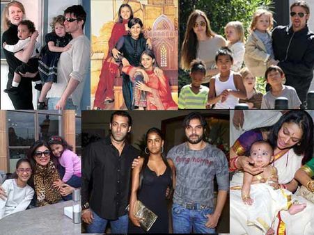 മക്കളെ ദത്തെടുത്ത താരങ്ങള്‍