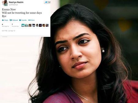 നസ്‌റിയ സെറ്റില്‍ നിന്ന് മുങ്ങിയത് പരീക്ഷയ്ക്ക്