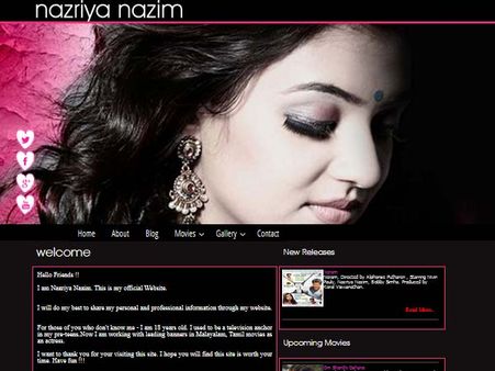 നസ്രിയയ്ക്കും സ്വന്തമായി വെബ്‌സൈറ്റ്