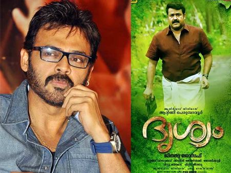 ദൃശ്യം തെലുങ്കില്‍, വെങ്കിടേഷ് നായകന്‍