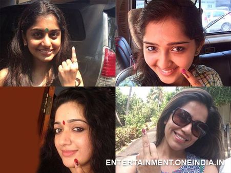 വോട്ട് രേഖപ്പെടുത്തിയ സിനിമാ താരങ്ങള്‍