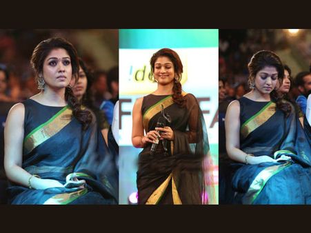 'പ്രഭുദേവ'യെ സാരിയില്‍ മൂടി നയന്‍താര!