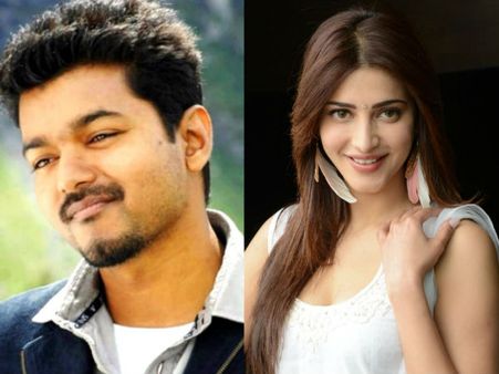 വിജയ് യുടെ അമ്പത്തിയെട്ടാമത്തെ നായിക ശ്രുതി ഹസന്‍