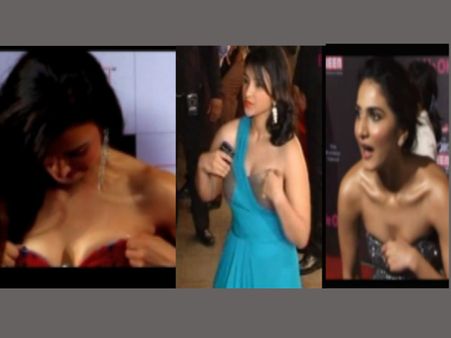 നായികമാരുടെ വസ്ത്രം പരസ്യമായി അഴിഞ്ഞുപോയാലോ, കാണൂ