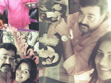 മോഹന്‍ലാല്‍ ഓണസദ്യ വിളന്പി അമലയ്ക്ക് ഇത് സ്പെഷ്യല്‍ ഓണം, കാണൂ