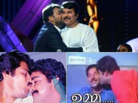 ദേ ചുംബന സമരത്തില്‍ മോഹന്‍ലാലും മമ്മൂട്ടിയും!!