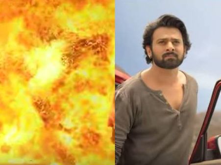 തകര്‍പ്പന്‍ ചെയ്‌സിനുശേഷം കത്തുന്ന ലോറിയും മറികടന്ന് പ്രഭാസ് മഹീന്ദ്രയില്‍ നിന്നിറങ്ങുന്നു!!