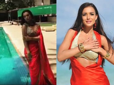 താരസുന്ദരി എമിജാക്‌സണ്‍ ഉറങ്ങി പോയോ..? സ്വിമ്മിംഗ് പൂളിലേക്ക് വീഴുന്ന വീഡിയോ വൈറല്‍