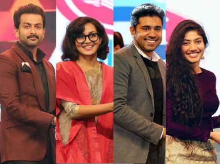 കാഞ്ചനയും മൊയ്തീനും മലരും ജോര്‍ജുമെല്ലാം അവാര്‍ഡ് വാങ്ങി; ഫോട്ടോ കാണൂ