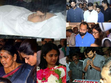 കല്‍പനയെ യാത്ര അയക്കാന്‍ എല്ലാവരും വന്നു, ചിലരെ കണ്ടില്ല....