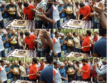 പുലിമുരുകന്റെ സെറ്റില്‍ നരസിംഹത്തിന്റെ 16ാം വാര്‍ഷികം ആഘോഷിച്ചപ്പോള്‍