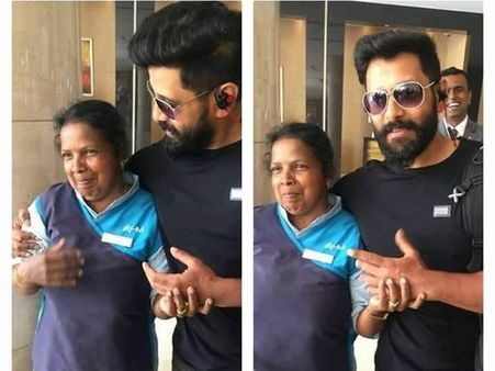 സിനിമാ താരത്തിന്റെ ജാഡ വിക്രമിനോ, ആരാധികയ്‌ക്കൊപ്പമുള്ള വിക്രം ഫോട്ടോ വൈറലാകുന്നു!!