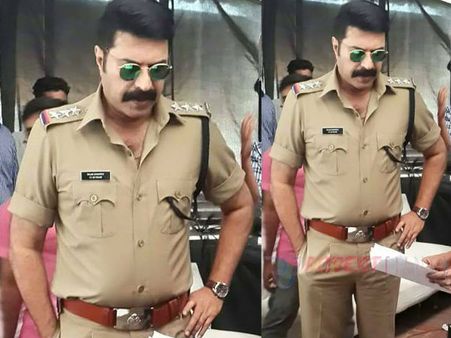 കട്ടിമീശയും കൂളിങ് ഗ്ലാസും, മമ്മൂട്ടിയുടെ പുതിയ പൊലീസ് ഗെറ്റപ്പ് വൈറലാകുന്നു; കാണൂ