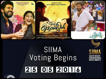 സൈമയില്‍ മൊയ്തീനും പ്രേമവും ഇഞ്ചോടിഞ്ച് മത്സരം; നോമിനേഷന്‍സ് കാണൂ