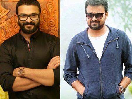 അമലപോളിന്റെ ഇടം വലം കൈയ്യില്‍ പിടിച്ചുക്കൊണ്ട് ജയസൂര്യയും കുഞ്ചാക്കോ ബോബനും