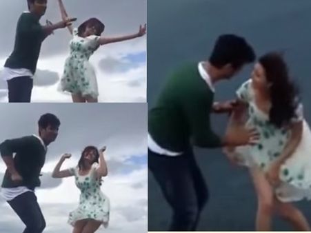 മുട്ടിനൊപ്പമില്ലാത്ത വസ്ത്രമണിഞ്ഞു, ഗാനരംഗം ഷൂട്ട് ചെയ്യുന്നതിനിടെ കാജലിന് പണികിട്ടി!!