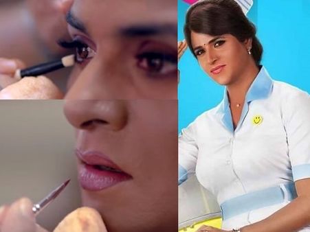 ഈ സിനിമാ താരം ആരാണെന്ന് പറയാമോ? കഥാപാത്രത്തിന് വേണ്ടി പെണ്‍വേഷം കെട്ടിയ യുവനടന്‍!!