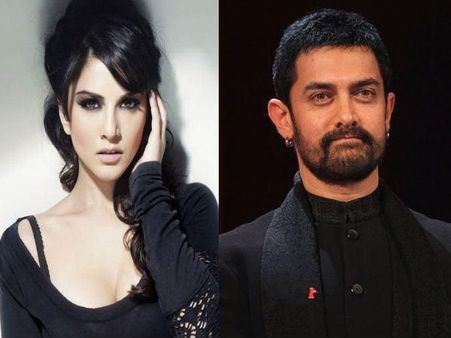 സണ്ണിലിയോണിനെ ആശ്ചര്യപ്പെടുത്തി ഒടുവില്‍ ആമിര്‍ഖാനെത്തി!