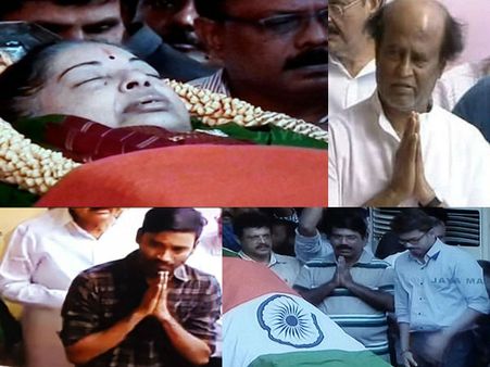 തേങ്ങിയും പൊട്ടിക്കരഞ്ഞും തമിഴിലെ പ്രമുഖ താരങ്ങള്‍ അവസാനമൊരുനോക്ക് അമ്മയെ കാണാന്‍ വന്നു!!