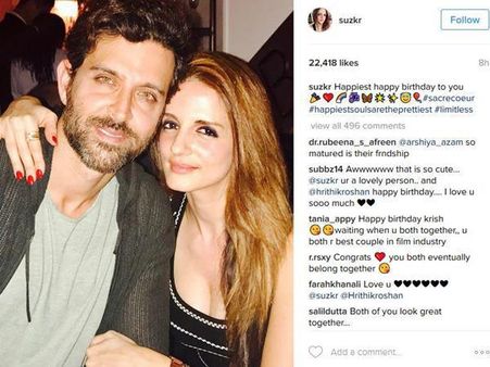 ഹൃത്വിക്കിന് മുന്‍ ഭാര്യ സൂസൈന്റെ പിറന്നാള്‍ സമ്മാനം...