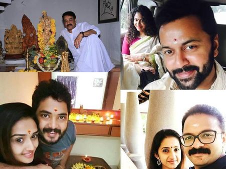 വിഷുക്കണിയുമായി മോഹന്‍ലാല്‍, ലൊക്കേഷനില്‍ സദ്യയുണ്ണുന്ന മമ്മൂട്ടി, താരങ്ങളുടെ ആഘോഷം !!
