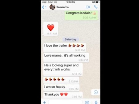 മകന്റെ സിനിമക്ക് പ്രോമോഷന്‍ നല്‍കി താരപിതാവ് ട്വീറ്റ് ചെയ്തത് നടിയുടെ വാട്ട്‌സ്ആപ്പ് ചാറ്റ്!!!