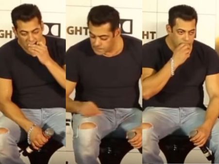 ആരും കാണാതെ പാന്റില്‍ നിന്ന് ജീന്‍സ് കീറിയെടുത്ത് തിന്നുന്ന സല്‍മാന്‍, ശരിക്കും പ്രാന്തായോ.. വീഡിയോ