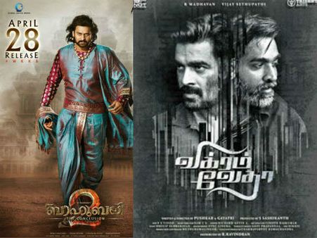 തോക്കെടുത്ത് വിക്രം വേദയുടെ ബോക്‌സ് ഓഫീസ് യുദ്ധം!!! ബാഹുബലിയുടെ റെക്കോര്‍ഡ് തകരും???