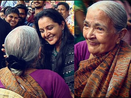 മഞ്ജു വാര്യരെ കെട്ടിപ്പിടിച്ച ആ മുത്തശ്ശി വെള്ളിത്തിരയിലേക്ക്, ലേഡി സൂപ്പര്‍ സ്റ്റാറിന്‍റെ അനുഗ്രഹം!