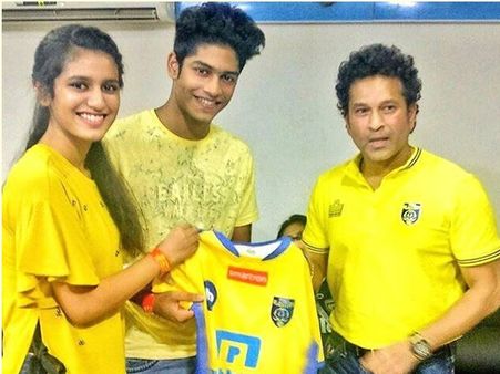 പിന്നേം വൈറല്‍...ക്രിക്കറ്റ് ദൈവത്തിനൊപ്പമുള്ള പ്രിയയുടെ ചിത്രം വൈറല്‍