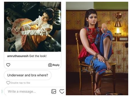 അടിവസ്ത്രമില്ലേ.. അശ്ലീല കമന്റിട്ടവന് അമൃത സുരേഷിന്റെ കിടിലന്‍ പണി! പ്രതികരിക്കുമ്പോള്‍ ഇങ്ങനെ വേണം!