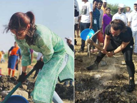 ചുട്ടുപൊള്ളുന്ന വെയിലിൽ മണ്ണിലേയ്ക്കിറങ്ങി താരങ്ങൾ!! ബി ടൗൺ താരങ്ങളുടെ മെയ് ദിനാഘോഷം