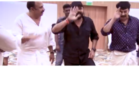 അമ്മ മഴവില്ലിൽ ചുവട് വെച്ച് മമ്മൂക്ക, കൂടെ സിദ്ദിഖും ജയറാമും, താരങ്ങളുടെ ഡാൻസ് കാണാം...