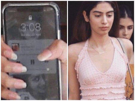 കൈ വിടാതെ ഖുഷി!! ശ്രീദേവിയുടെ മകളുടെ മൊബൈൽ ഫോൺ ചിത്രം നോക്കൂ...