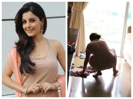 ലാലേട്ടനെ പോലെ മസില്‍ കാണിക്കാനില്ല! ഇഷ തല്‍വാര്‍ തറ തുടച്ച് ഫിറ്റ്‌നസ് ക്യാംപെയിനില്‍ പങ്കാളിയായി!!
