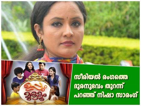 ഉപ്പും മുളകും സീരിയലില്‍ നിന്ന് ഒഴിവാക്കി, സീരിയല്‍ രംഗത്തെ ദുരനുഭവങ്ങള്‍ പങ്കുവച്ച് നിഷാ സാരംഗ്