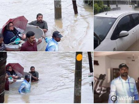 നടി മല്ലിക സുകുമാരനെ അതിസാഹസികമായി രക്ഷപ്പെടുത്തി! പ്രളയക്കെടുതി പൃഥ്വിരാജിന്റെ വീടും വെള്ളത്തില്‍