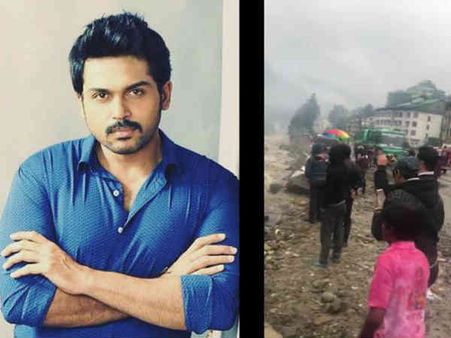 5 മണിക്കൂര്‍ കാറില്‍ കുടുങ്ങി.. 140 പേരാണ് മണാലിയില്‍ കുരുങ്ങിയത്! സുരക്ഷിതനാണെന്ന് കാര്‍ത്തി!