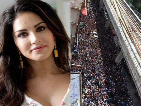 അന്ന് ജനക്കൂട്ടത്തെ കണ്ട് കണ്ണ് നിറഞ്ഞുപോയി! ശ്വാസം നിലച്ച പോലെയായിരുന്നു എനിക്ക്! സണ്ണി ലിയോണ്‍