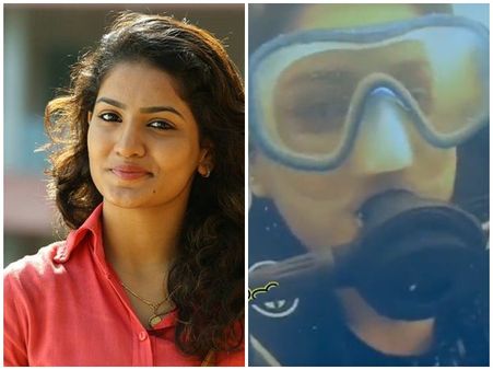 ഗോവയിൽ സ്‌കൂബാ ഡൈവിംഗ് ആസ്വദിച്ച് സാനിയ അയ്യപ്പൻ...