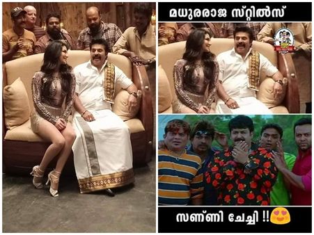 മാദക സുന്ദരിയ്‌ക്കൊപ്പം മമ്മൂട്ടി! മധുരരാജയുടെ ലൊക്കേഷനില്‍ സണ്ണിയും മമ്മൂട്ടിയും! ചിത്രങ്ങള്‍ കാണാം