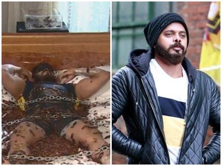 പാറ്റകൾക്കൊപ്പം ശ്രീശാന്തിന്റെ അഭ്യാസം!! ഒടുവിൽ താരത്തിന്റെ നിയന്ത്രണം വിട്ടു , കാണൂ