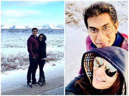 മഞ്ഞ് മലകൾക്കിടയിൽ സൗന്ദര്യയും വിശാഖനും!! ഹണിമൂൺ ചിത്രങ്ങൾ പുറത്ത്, കാണൂ