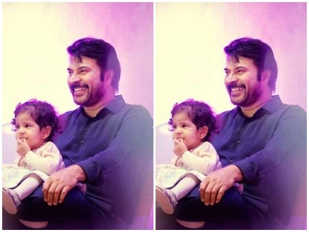 ദുൽഖറിന്റെ മകൾക്കൊപ്പം മമ്മൂട്ടി! ഉപ്പൂപ്പയുടെ മടിയില്‍ കുറുമ്പത്തിയായി കുഞ്ഞുമറിയം, കാണൂ!