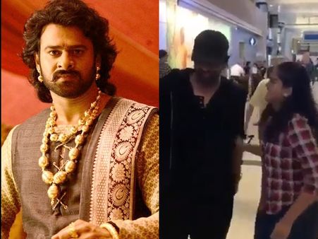 പ്രഭാസിനെ കണ്ട ആവേശത്തില്‍ മുഖത്തടിച്ച് ആരാധിക! വൈറലായി വീഡിയോ! കാണൂ