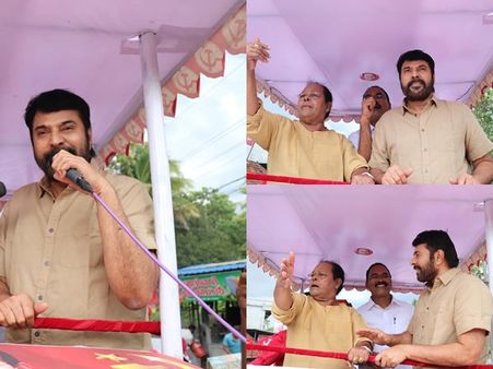 മമ്മൂട്ടിയും ഗോദയിലേക്കിറങ്ങി! മെഗാറോഡ് ഷോയില്‍ മെഗാസ്റ്റാറും! ഇന്നസെന്റിനായി ഇക്കയെത്തിയപ്പോള്‍!