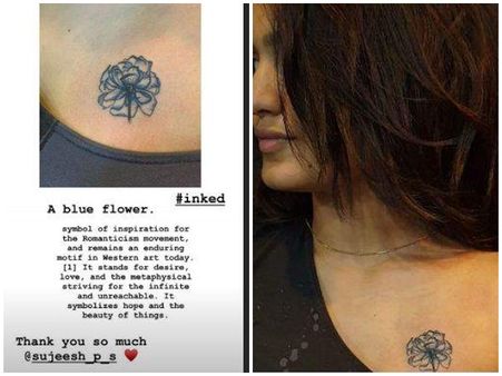 നെഞ്ചിൽ നീല റോസപ്പൂ പതിപ്പിച്ച് സാനിയ!! ഈ ടാറ്റുവിന് ഒരു പ്രത്യേകതയുണ്ട്, കാണൂ