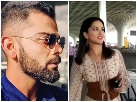 ക്രിക്കറ്റ് മാച്ച് വിട്ട് വീരാട് കോലി സണ്ണി ലിയോണിനൊപ്പം! ഭാര്യയെ പോലെ ഭര്‍ത്താവിനും അപരൻ! കാണൂ
